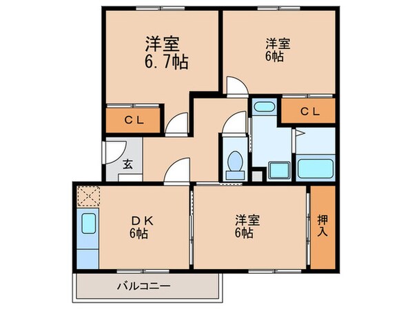 カトルセゾンの物件間取画像